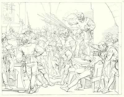 Illustratie voor Schillers Lied von der Glocke door Friedrich August Moritz Retzsch