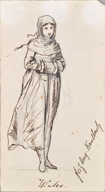 Personificatie van de winter door Friedrich August von Kaulbach