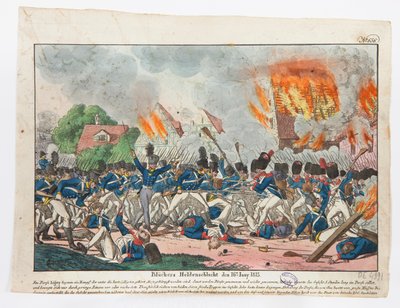 De heldhaftige Blücher in de strijd, 16 juni 1815, 1815 door Friedrich Campe