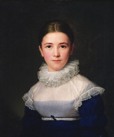 Portret van Lina Groger, de pleegdochter van de kunstenaar, 1815 door Friedrich Carl Groger