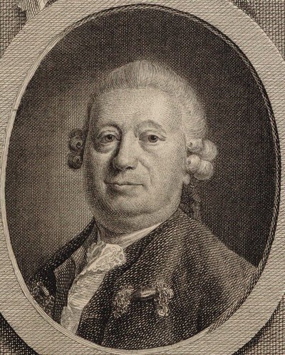 Portret van de componist Johann Heinrich Rolle 1716-1785, 1780 door Friedrich Christian Gottlieb Geyser