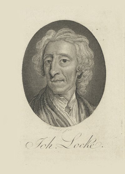 Portret van de arts en filosoof John Locke 1632-1704 door Friedrich Christian Gottlieb Geyser