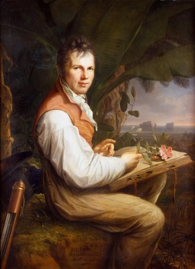 Portret van Alexander von Humboldt, 1806 door Friedrich Georg Weitsch