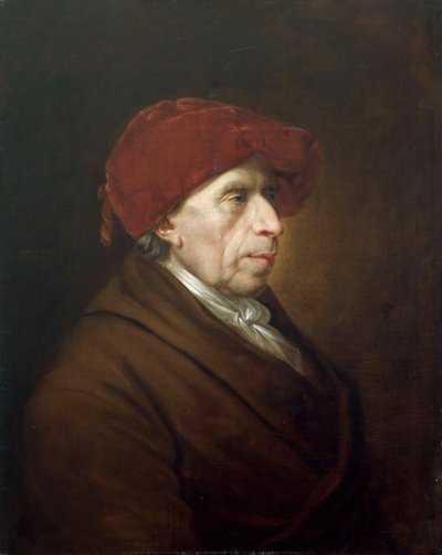 Portret van David Friedländer 1750-1834, ca. 1815 door Friedrich Georg Weitsch