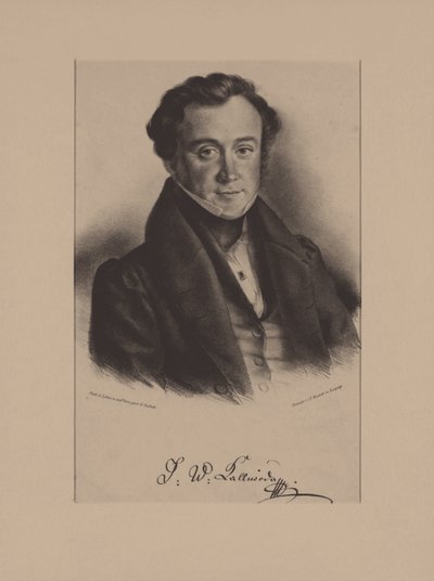 Portret van de componist Jan Kalivoda 1801-1866 door Friedrich Gustav Schlick