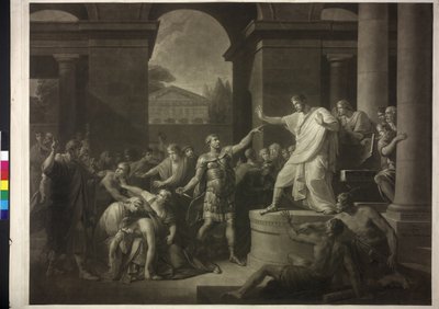 De dood van Virginia door Friedrich Heinrich Fuger