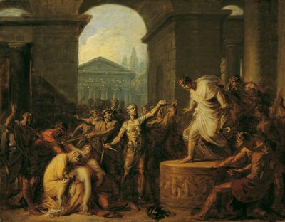 De dood van Virginia door Friedrich Heinrich Fuger
