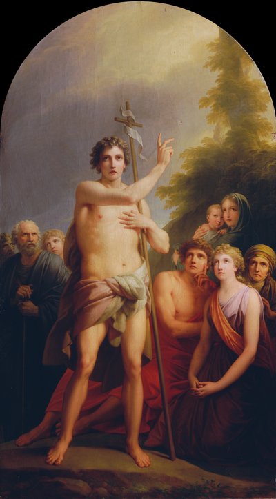 De heilige Johannes predikend door Friedrich Heinrich Fuger
