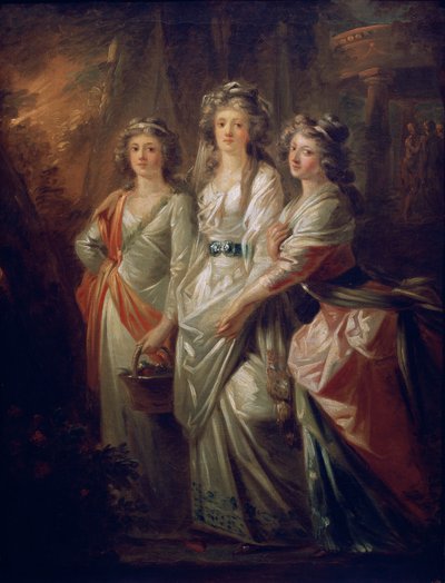 De gravinnen Elisabeth, Christiane en Marie Karoline von Thun door Friedrich Heinrich Fuger