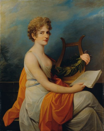 De hofoperazangeres Theresia Saal als "Eva" in Joseph Haydns "Schepping" door Friedrich Heinrich Fuger