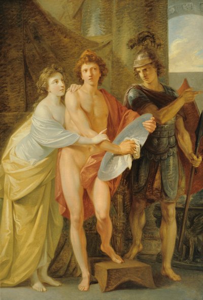 Hectors afscheid van Andromache door Friedrich Heinrich Fuger