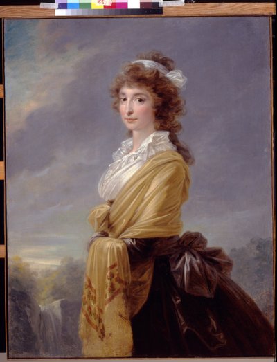 Portret van gravin Elisabeth von Thun Hohenstein door Friedrich Heinrich Fuger