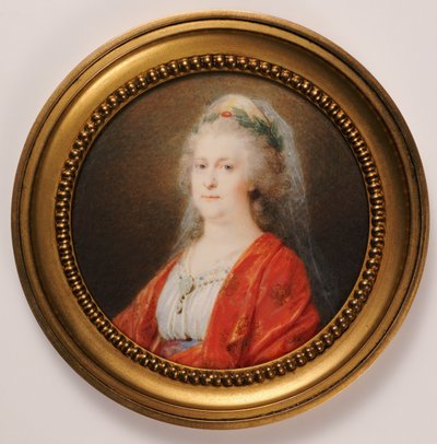 Portretminiatuur van Tsarina Catharina de Grote door Friedrich Heinrich Fuger