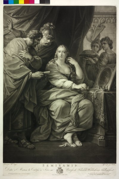 Koningin van Assyrië Semiramis door Friedrich Heinrich Fuger