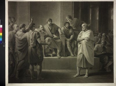 Socrates voor de rechters door Friedrich Heinrich Fuger