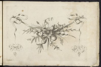 Festoen van vruchten, bladeren en bloemen door Friedrich Jacob Morisson