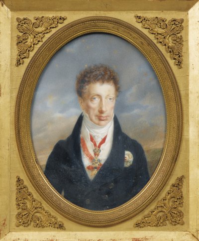 Aartshertog Karel van Oostenrijk 1771-1847, Hertog van Teschen, ca. 1823 door Friedrich Johan Gottlieb Lieder
