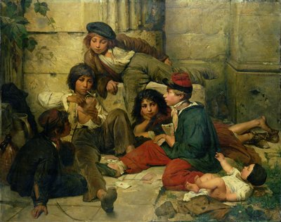 Kinderen van de straten van Parijs, 1852 door Friedrich Karl Hausmann