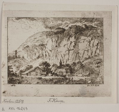 Landschap door Friedrich Kaup