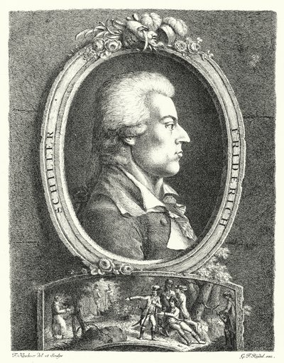 Friedrich Schiller, Duitse dichter, toneelschrijver en filosoof door Friedrich Kirschner