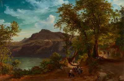 Monte Cavo bij Albano door Friedrich Loos