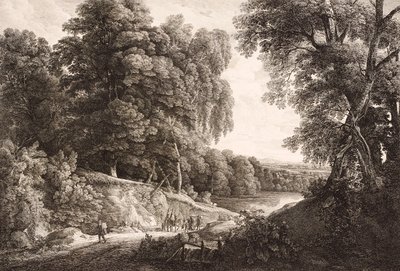 Boslandschap door Friedrich Loos