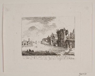 Rivierlandschap door Friedrich Münter