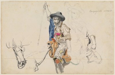 Campagniolo romano door Friedrich Nerly