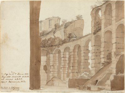 Een hoek van het Colosseum door Friedrich Olivier