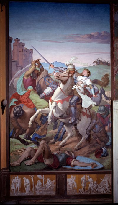 Het paar Odorado en Gildippe door Friedrich Overbeck
