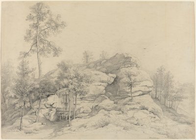 Een Wegkapel Uitgehouwen in een Rots door Friedrich Philipp Reinhold
