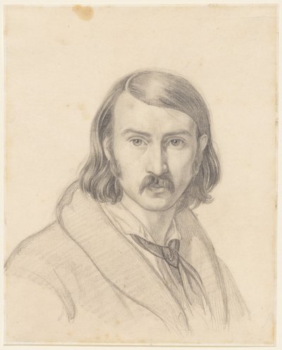 Zelfportret, 1838 door Friedrich Preller