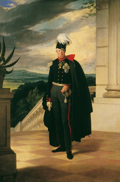 Keizer Franz I van Oostenrijk in Pruisisch Generaal Uniform, 1834 door Friedrich Ritter von Amerling
