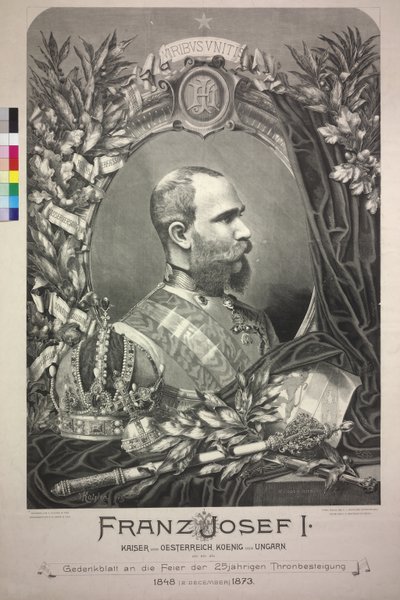 Keizer van Oostenrijk Franz Joseph I door Friedrich Wilhelm Bader