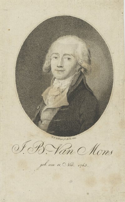Portret van Jean-Baptiste Van Mons 1765-1842, 1800 door Friedrich Wilhelm Bollinger