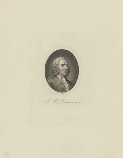 Portret van de componist Jean-Philippe Rameau door Friedrich Wilhelm Bollinger