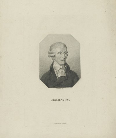 Portret van de componist Joseph Haydn 1732-1809, 1818 door Friedrich Wilhelm Bollinger