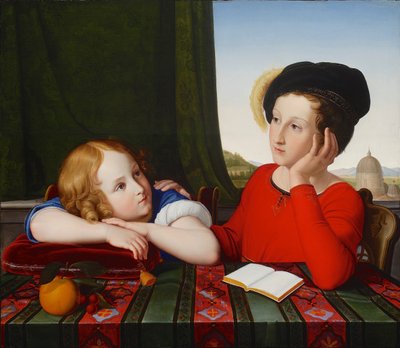 Wienczyslaw en Konstanty Potocki Dubbelportret van de Zonen van een Poolse Prins, 1819 door Friedrich Wilhelm von Schadow
