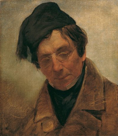 De beeldhouwer Pompeo Marchesi door Friedrich von Amerling