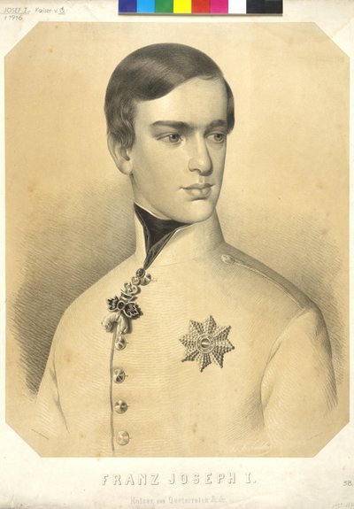 Keizer van Oostenrijk Franz Joseph I door Friedrich von Amerling