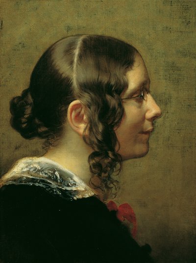 Luise Pfeiffer-Nathusius door Friedrich von Amerling