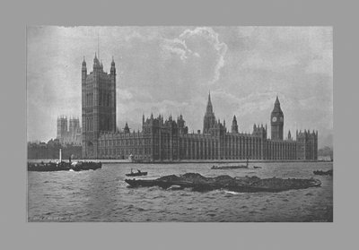 Het Parlement, Londen, ca. 1900 door Frith and Co