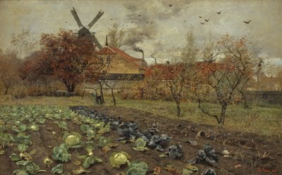 Uitzicht op Amerikavej in Kopenhagen door Frits Thaulow