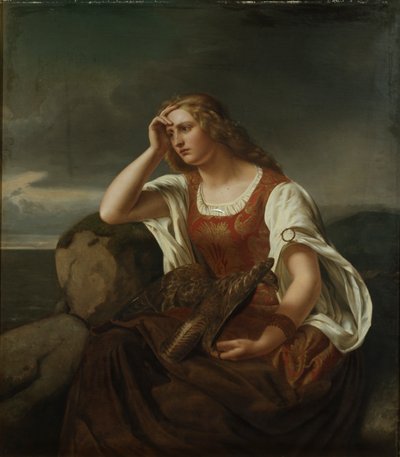 Ingeborg bij de oceaan door Fritz Jensen
