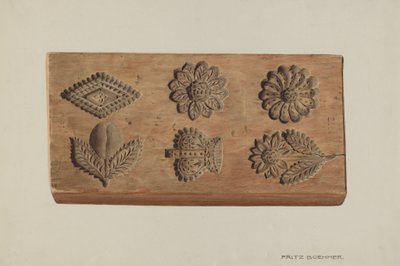 Pa. Duitse Springerle Bord door Fritz Boehmer