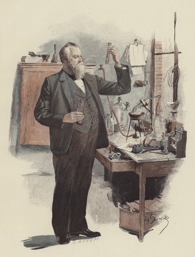 De operazanger Albert Niemann als chemicus door Fritz Gehrke
