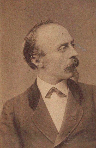 Portret van de componist Hans von Bülow 1830-1894, ca. 1875 door Fritz Luckhardt