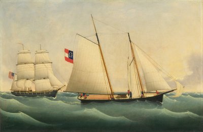 Verovering van de Savannah door de U.S.S. Perry door Fritz Müller