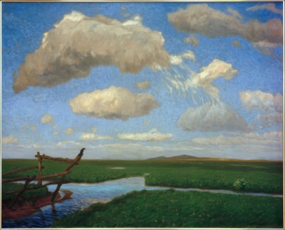In de weiden II door Fritz Overbeck