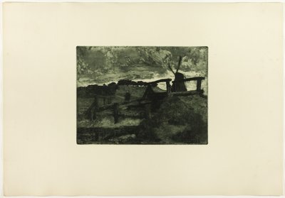 Windmolen door Fritz Overbeck